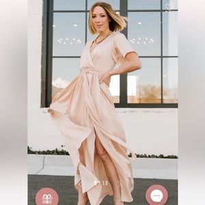 Baltic Born Sicily Satin Maxi Dress MEDIUM